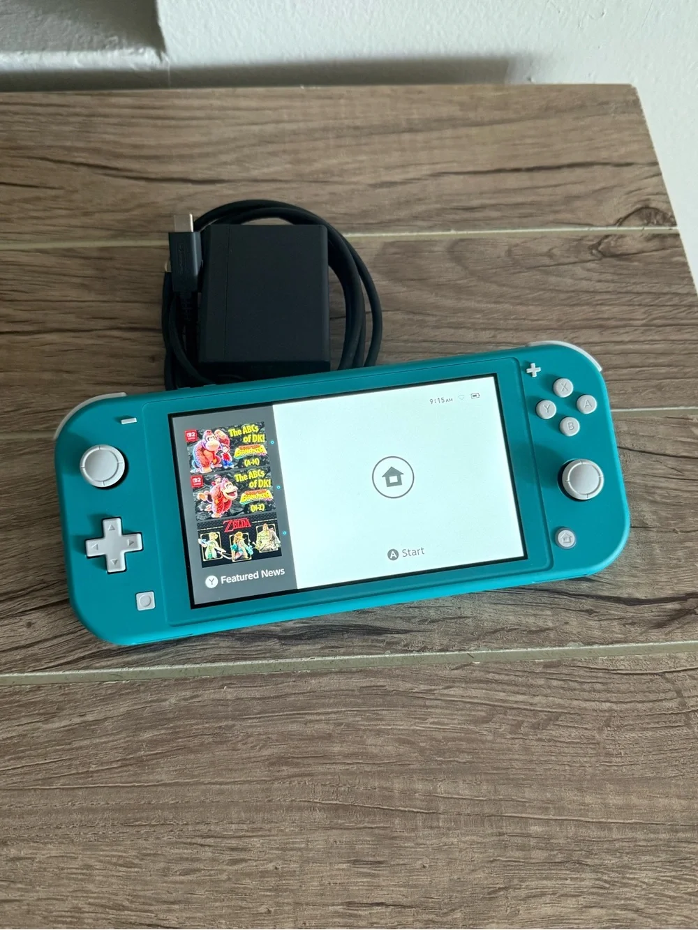 Nintendo Turquoise Switch Lite Handheld Console with Charger